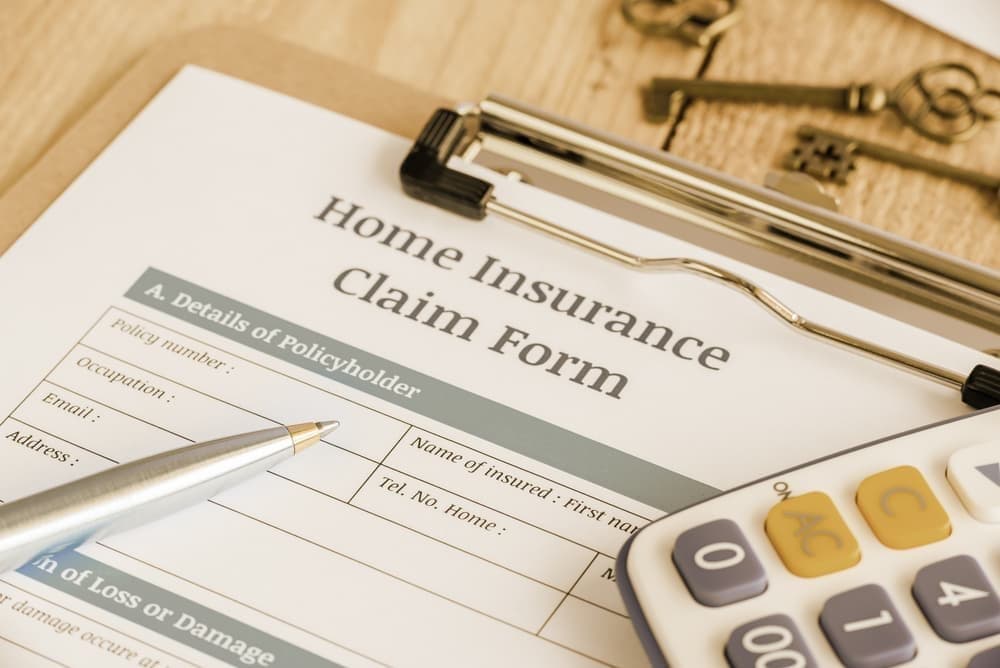 Insurance claim documentation for storm damage