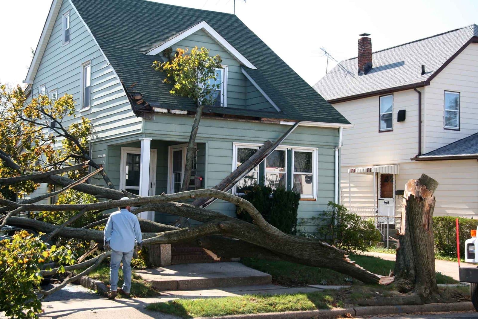 Storm damage restoration project
